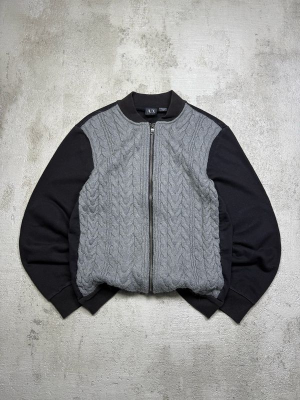 Sweter Armani Exchange Sweater/Like Zipper Black S
