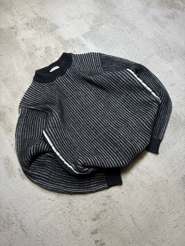 Bluza Clockhouse Striped-Wh/Detailed Sweater Black S