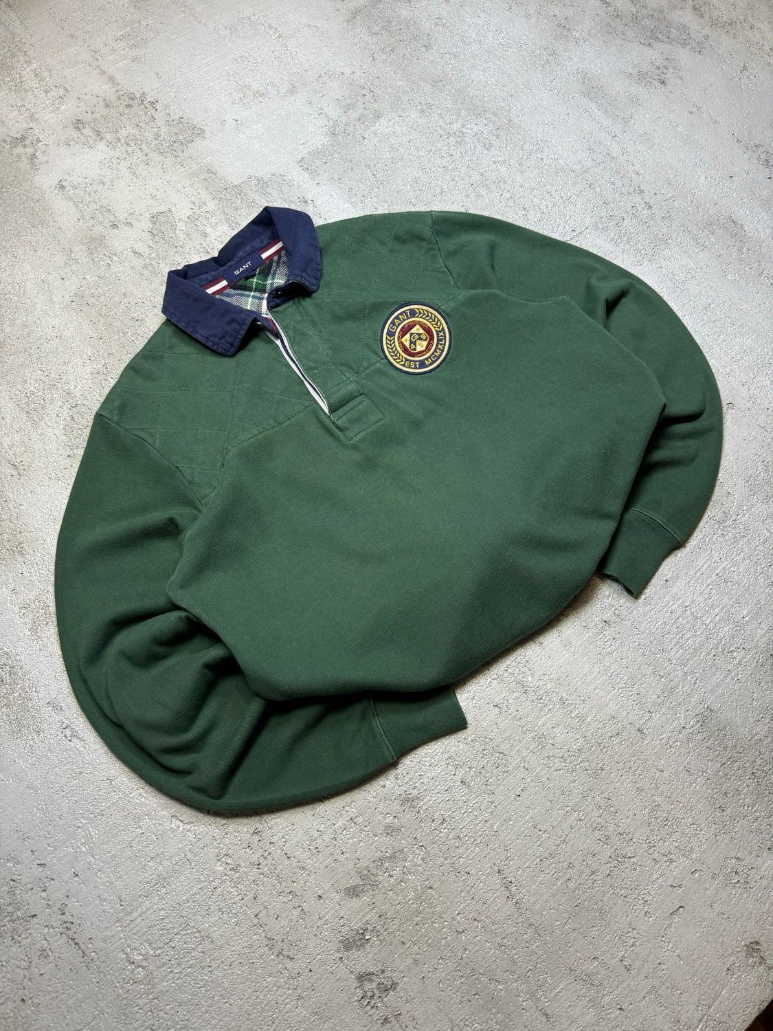 Bluza Gant Polo Longleeve Dark-Green M