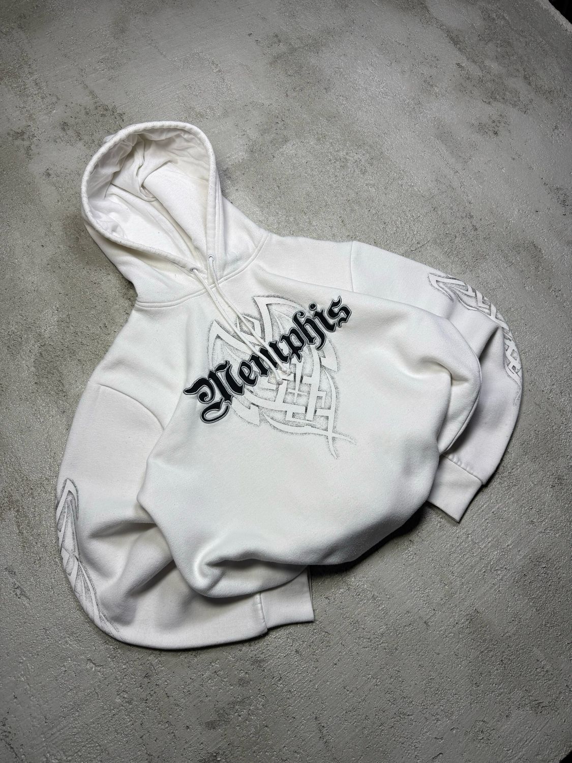 Bluza Memphis Tribal Hoodie White M