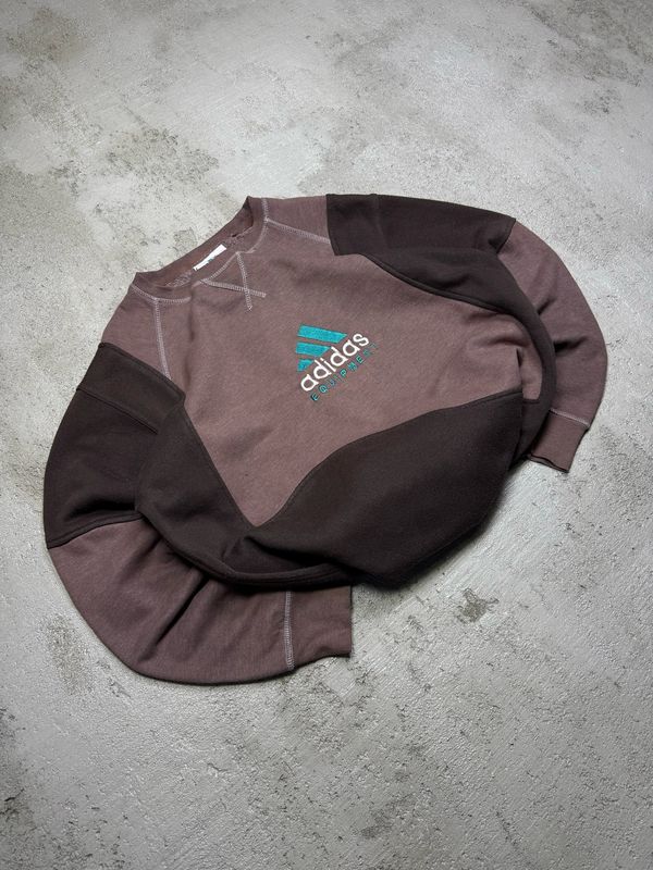 Bluza Adidas Equipment Sewn Detail Crewneck Brown M