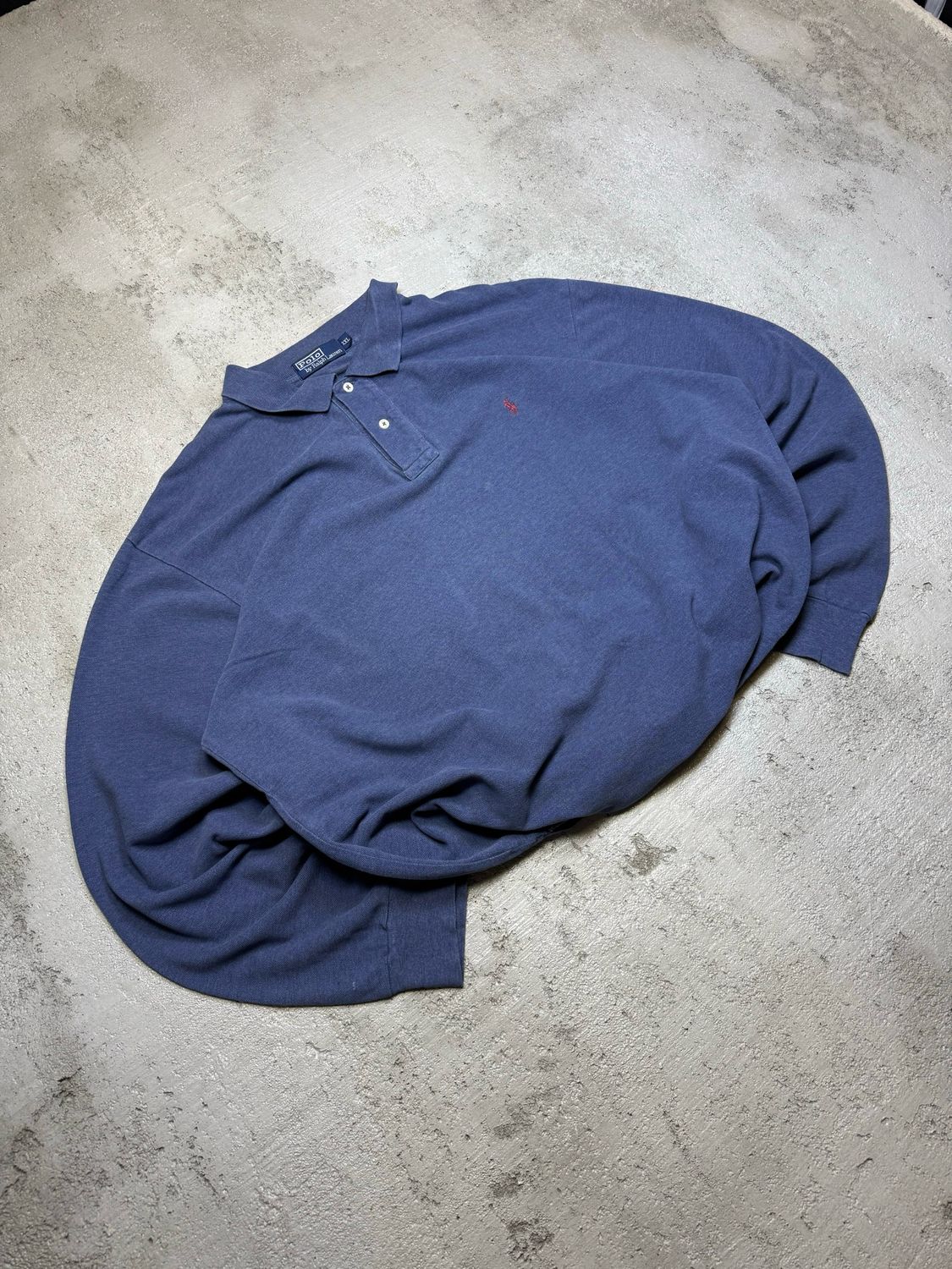 Long Ralph Lauren Polo Red/Pony Logo Longsleeve Blue XL