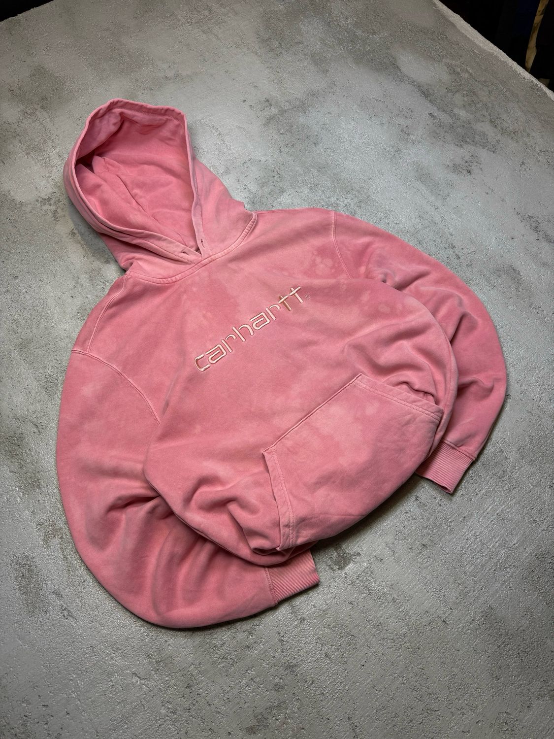 Bluza Carhartt Big Logo Hoodie Washed Pink  M