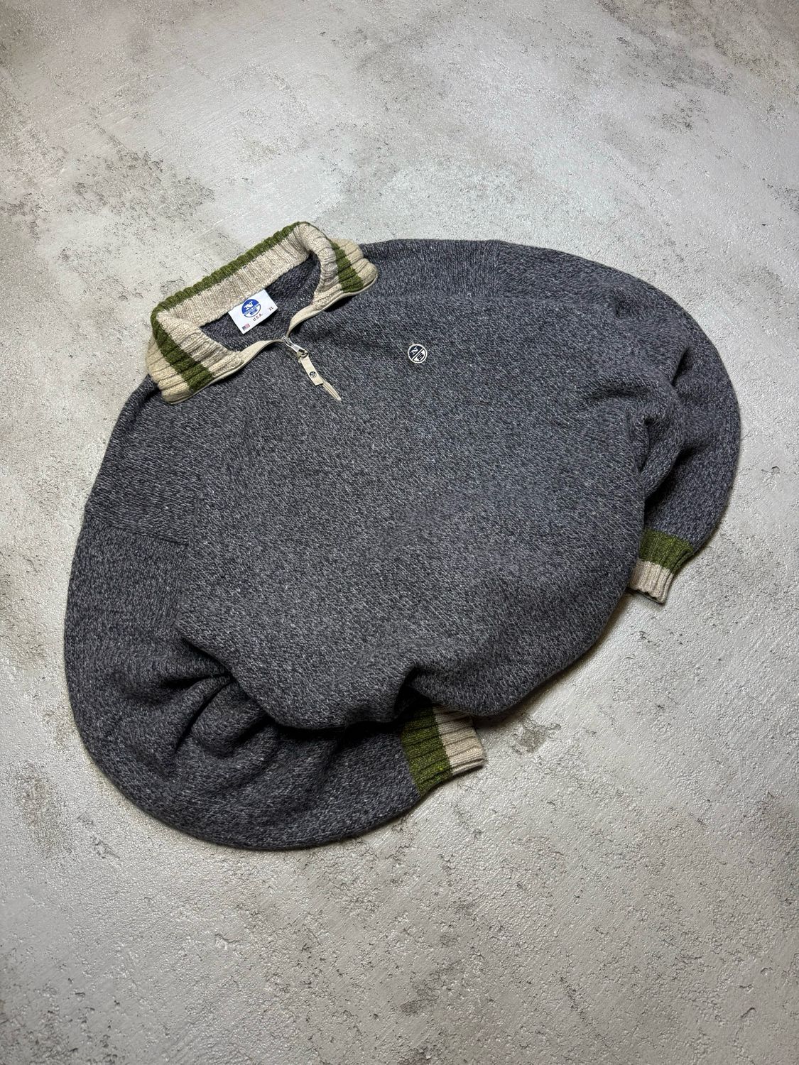 Sweter North Sails Beig/Detailed Knit Sweater Grey M