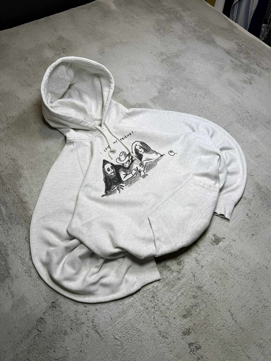 Bluza Carhartt I Love my Friends Hoodie Washed Grey  M