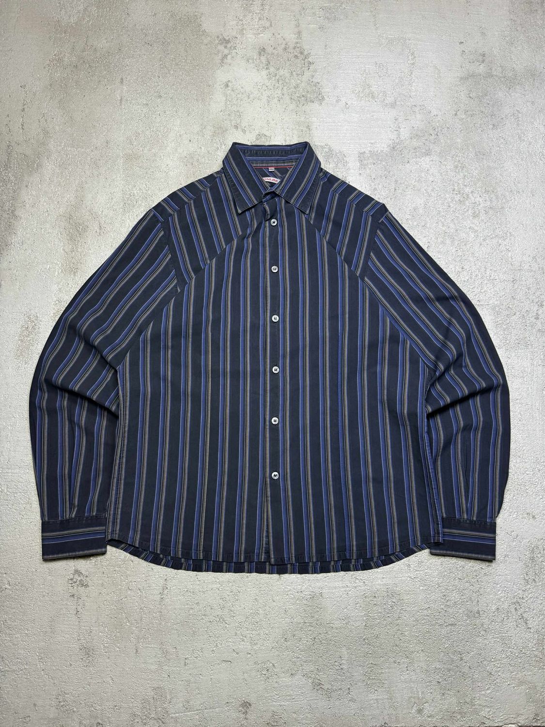 Koszula Signum Basic Blu/Br.Striped Shirt Black M