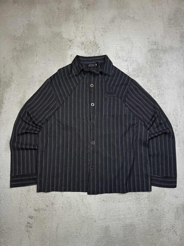 Koszula Alan Brown Basic Striped Shirt Black L