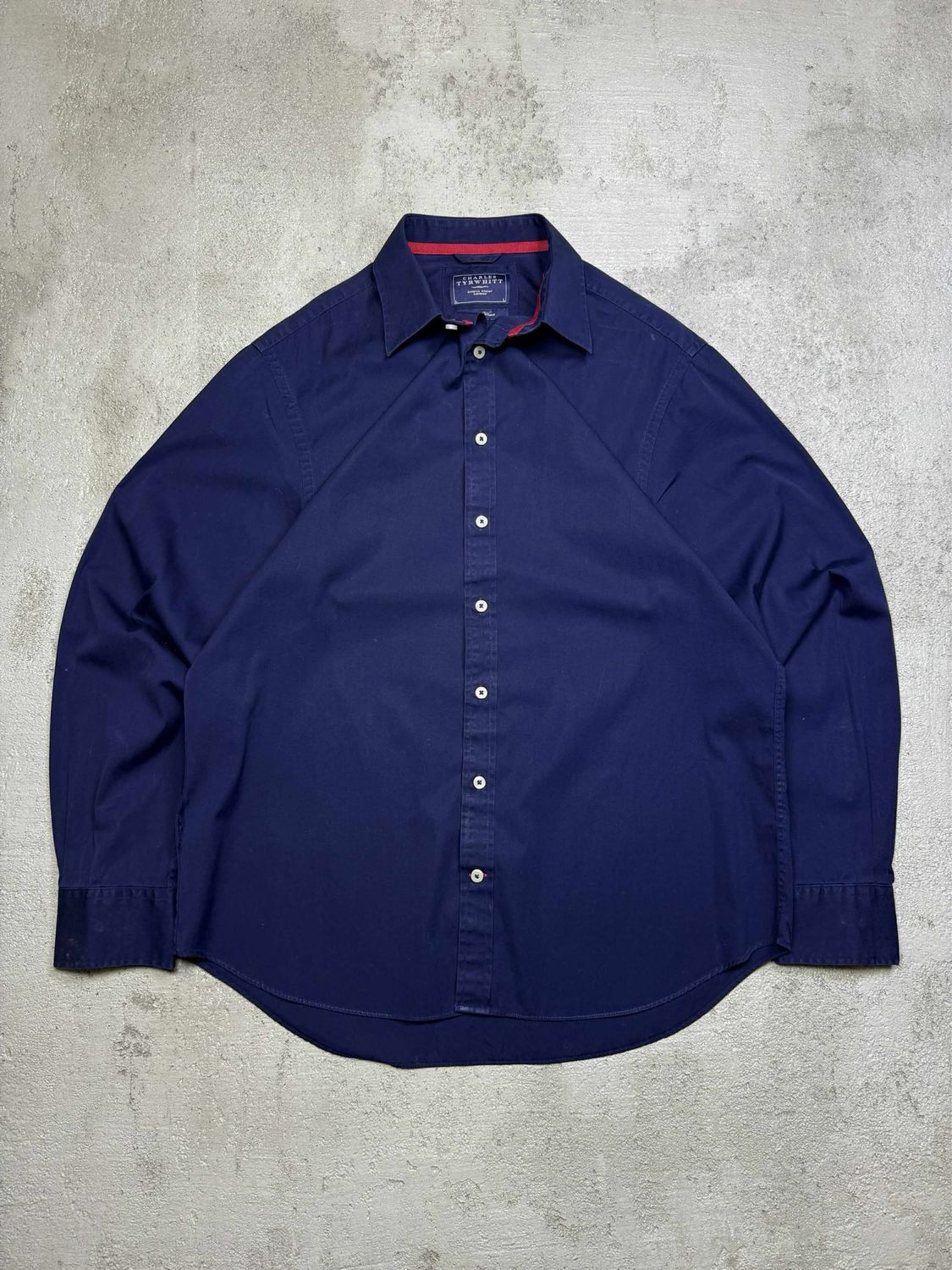 Koszula Charles Tyrwhitt Basic Shirt Wh/Buttons Navy M