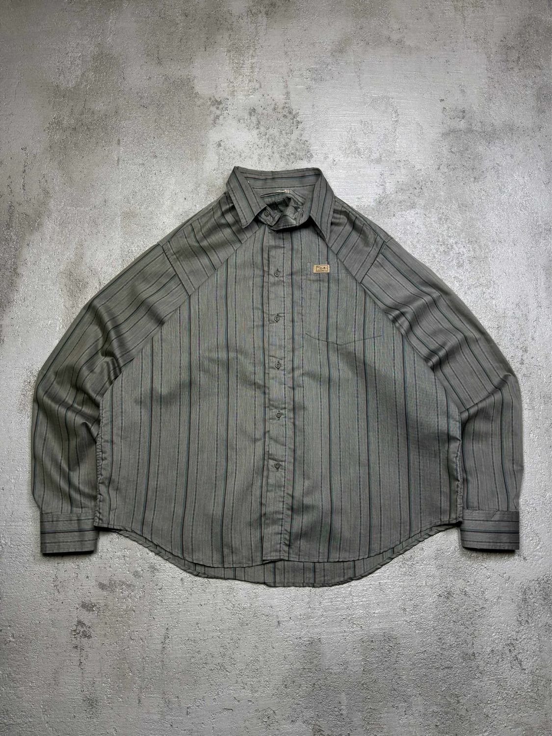 Koszula Concorde Striped Shirt Khaki-Green L