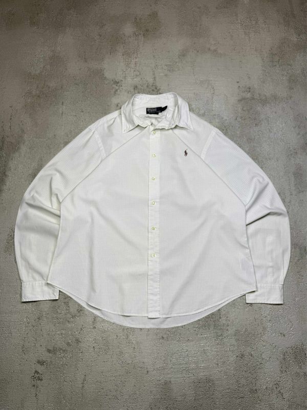 Koszula Polo Ralph Lauren Pink/Pony Faded Checked Shirt White L