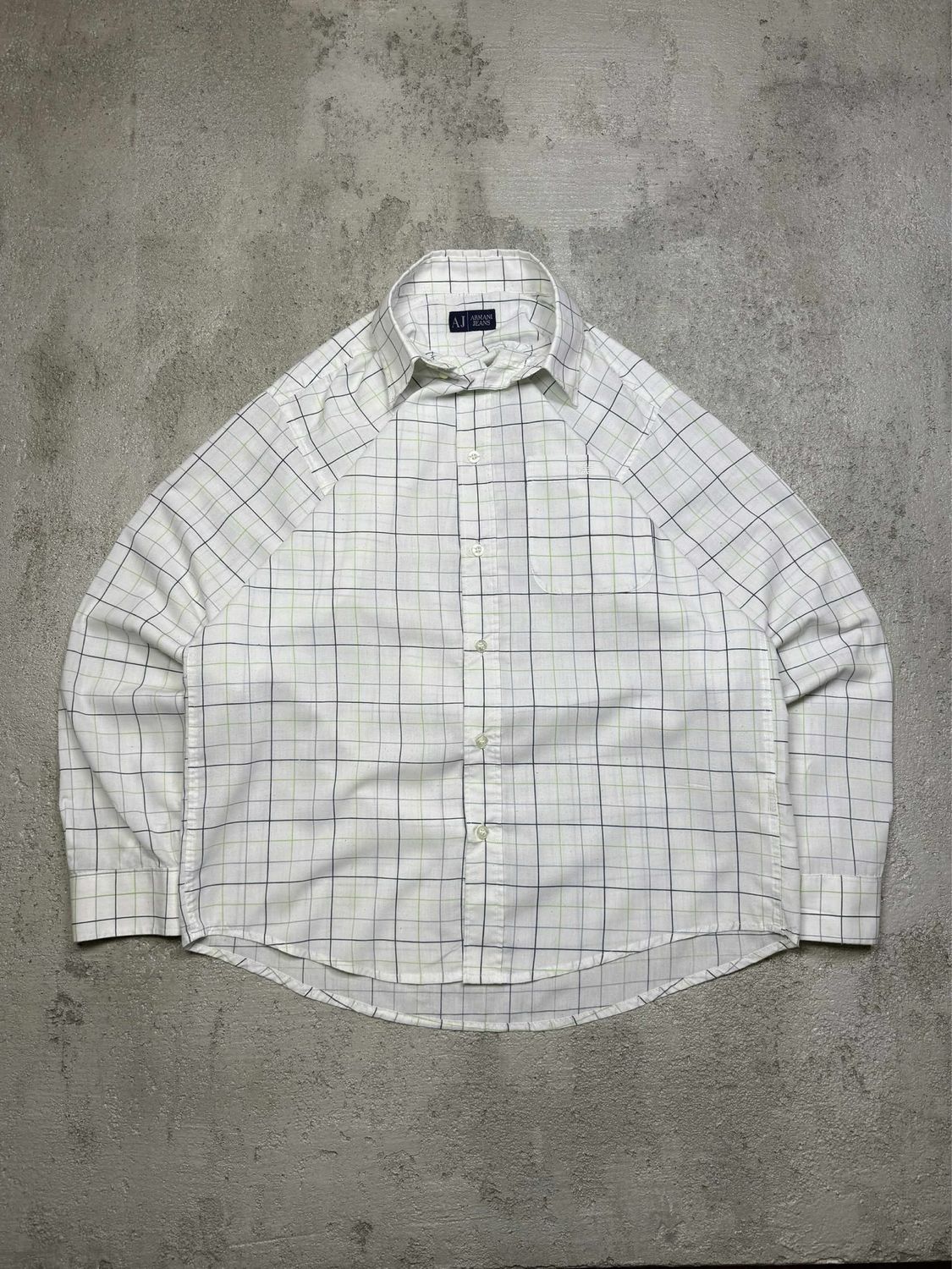 Koszula Armani Jeans Checked Shirt White M