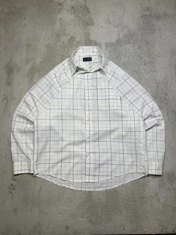 Koszula Armani Jeans Checked Shirt White M