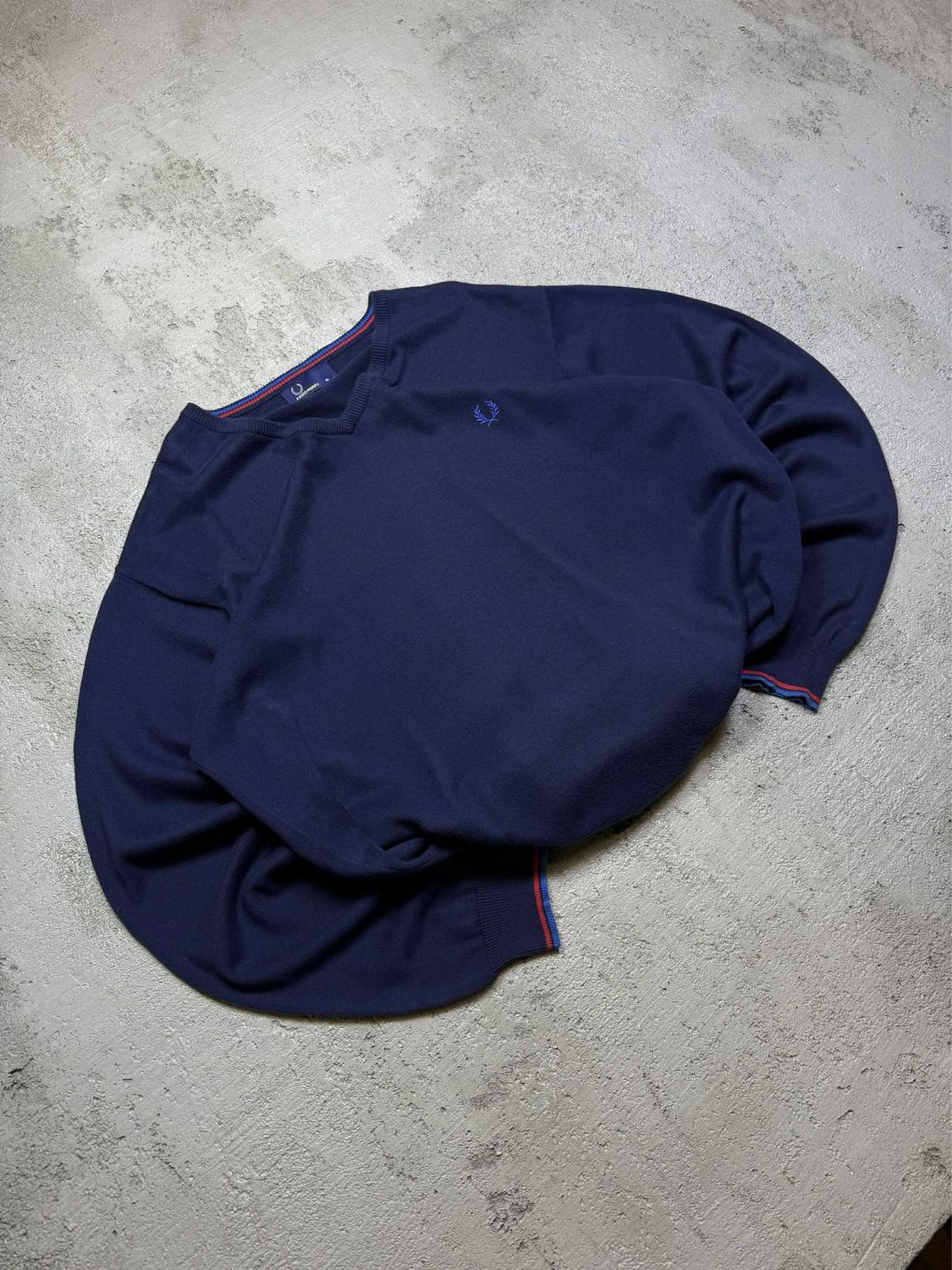 Sweter Fred Perry Na/Logo Sweater Navy L