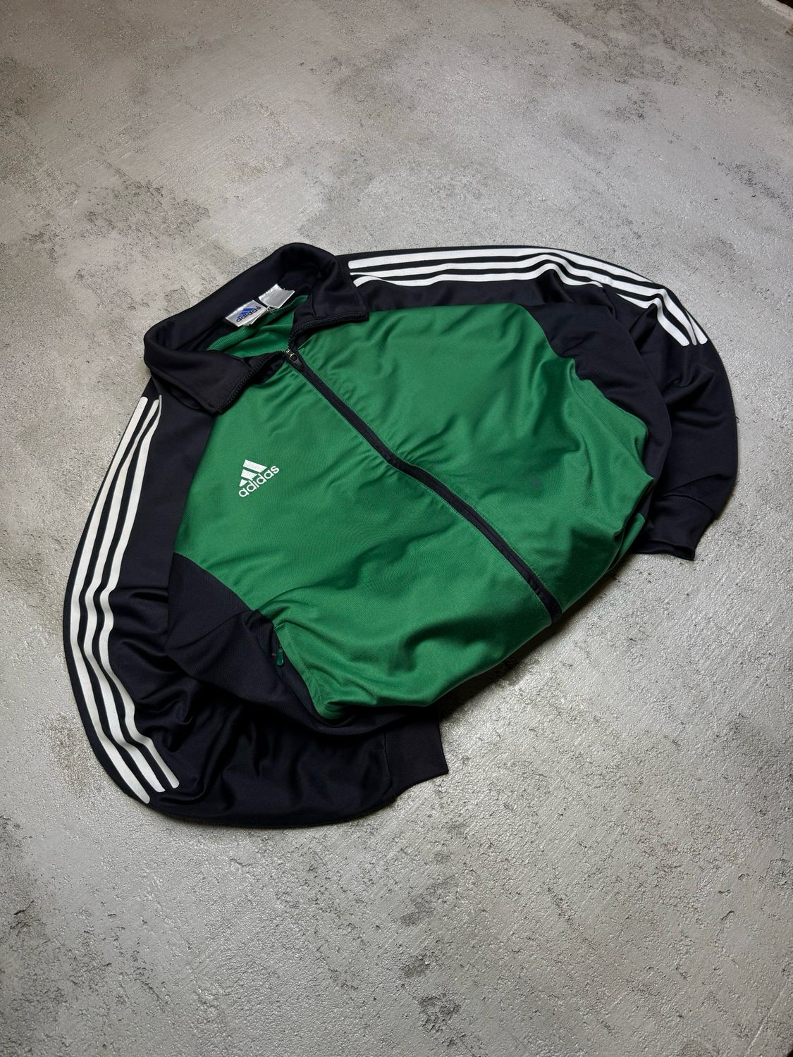 Bluza Adidas Bla/Sleeves Tracksuit Green XL