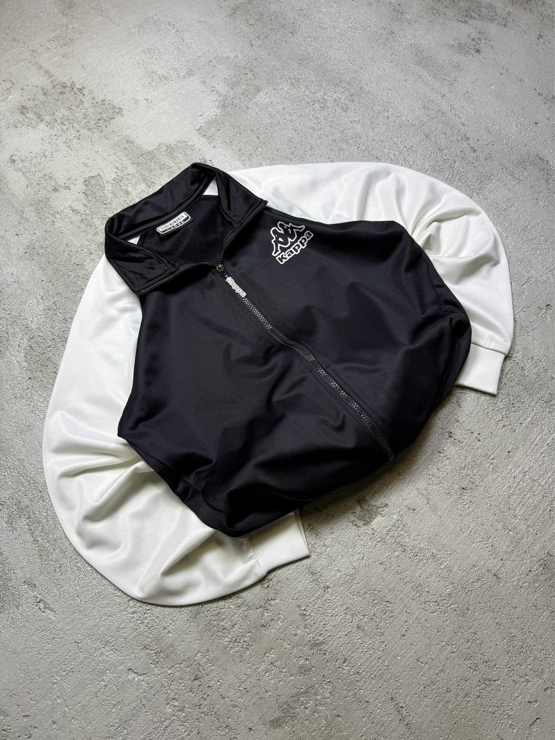 Bluza Kappa Logo Wh/Sleeves Tracksuit Black M