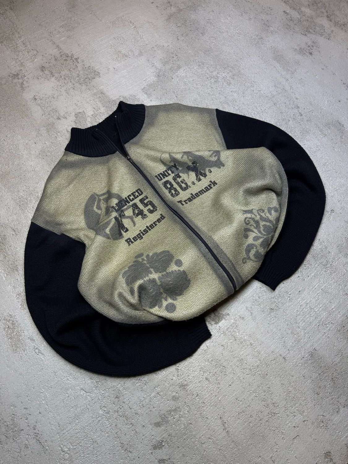 Bluza N458GX Bla/Sleeves Zipper Khaki L