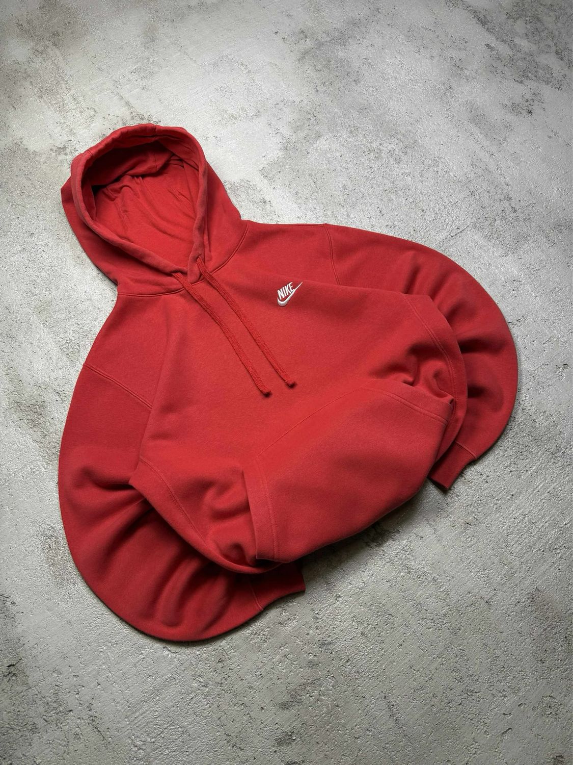 Bluza Nike Basic Wh/Logo Hoodie Red M