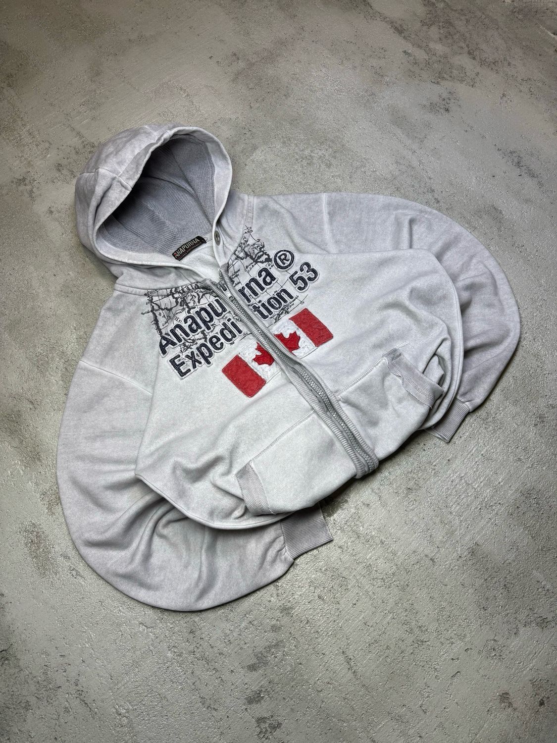 Bluza Anapurna Expedition Canada Zip Hoodie Light-Gray L