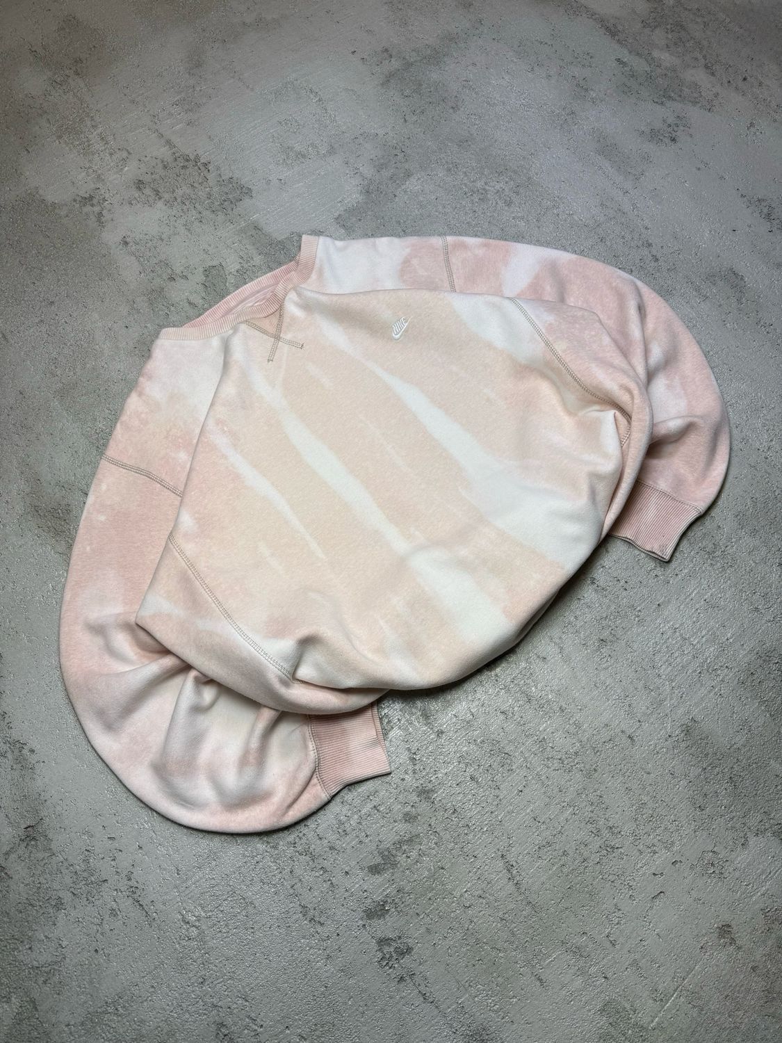 Bluza Nike Wh/Logo Basic Crewneck Tiedye Pink XL