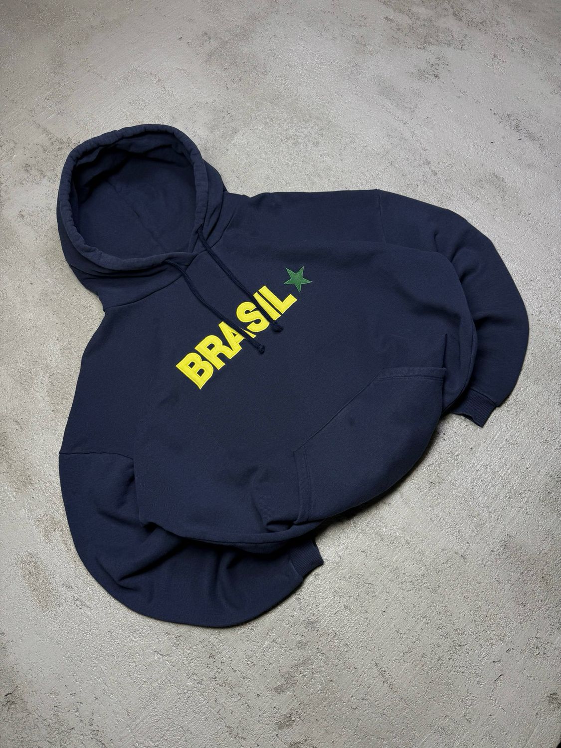 Bluza Subdued Brasil Star Flag Hoodie Navy L