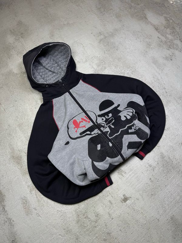Bluza Cropp Gangsta Ghost 00s Zip Hoodie Gray M