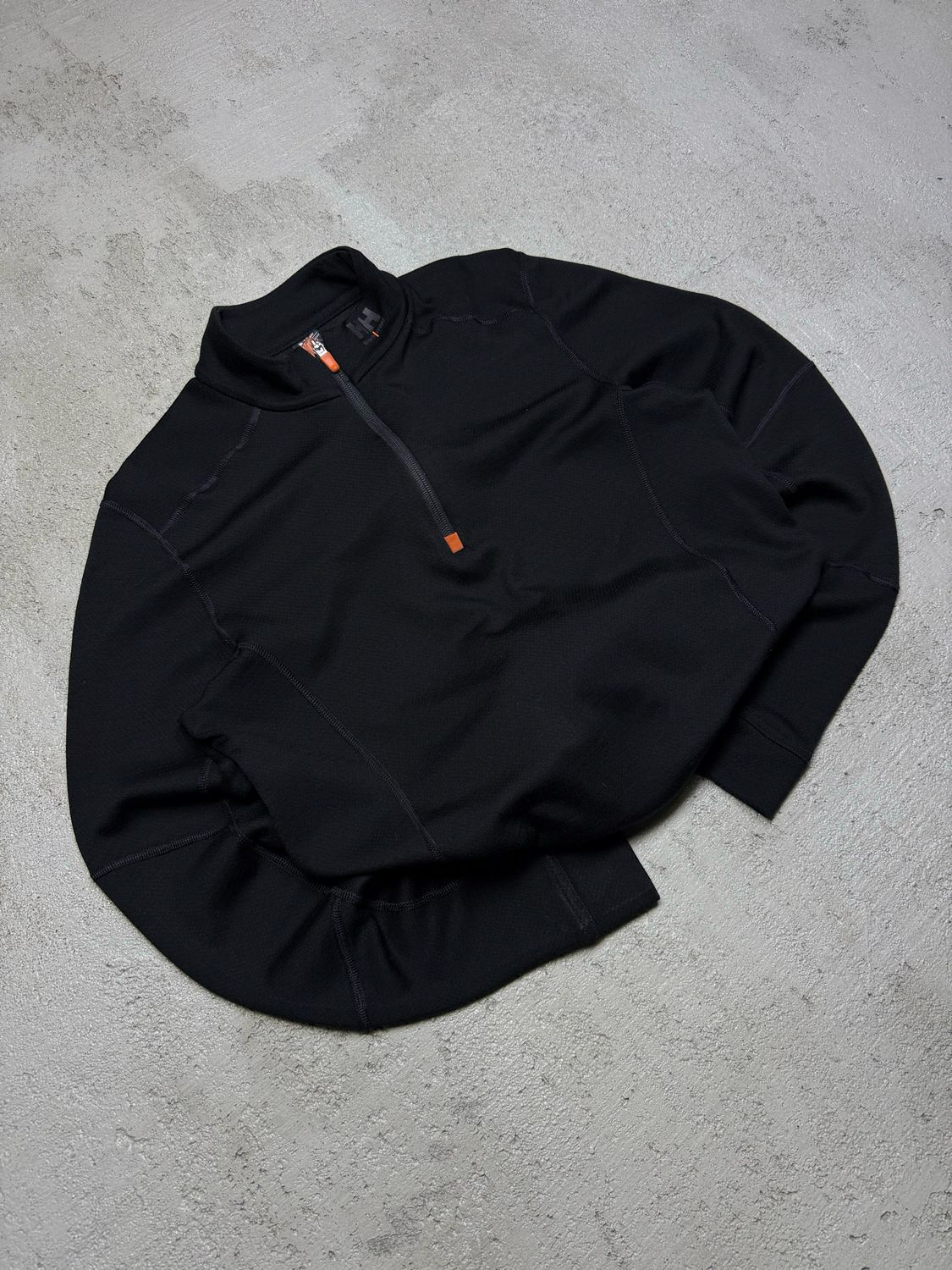 Long Helly Hansen Workwear Q/Zip Fleece Black S