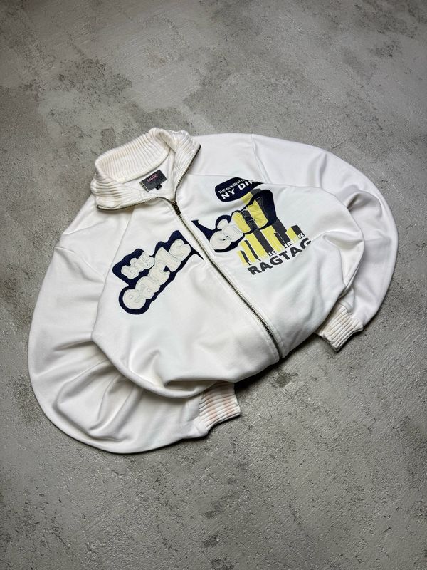 Bluza Ragtag Big Earls City Zipper White M