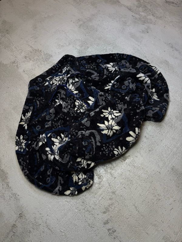 Bluza Wh/Flowers Q/Zip Fleece Black XXL