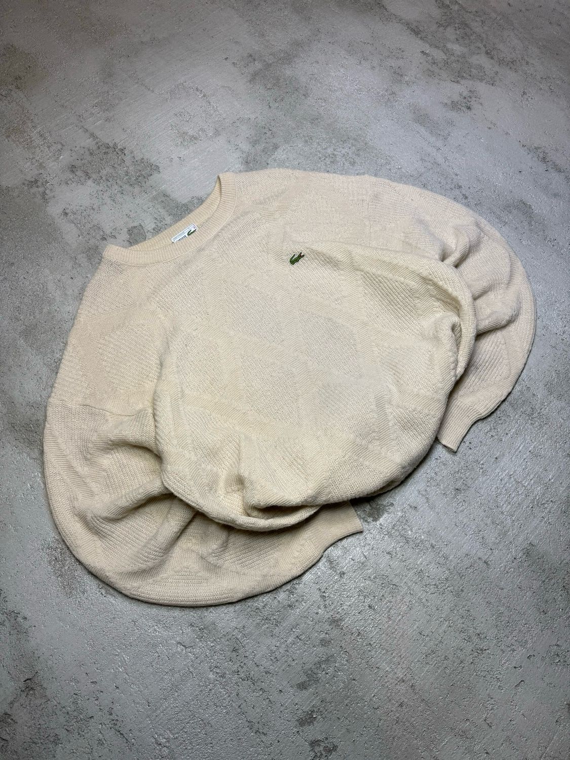 Bluza Lacoste Diamond Knit Sweater Creme L