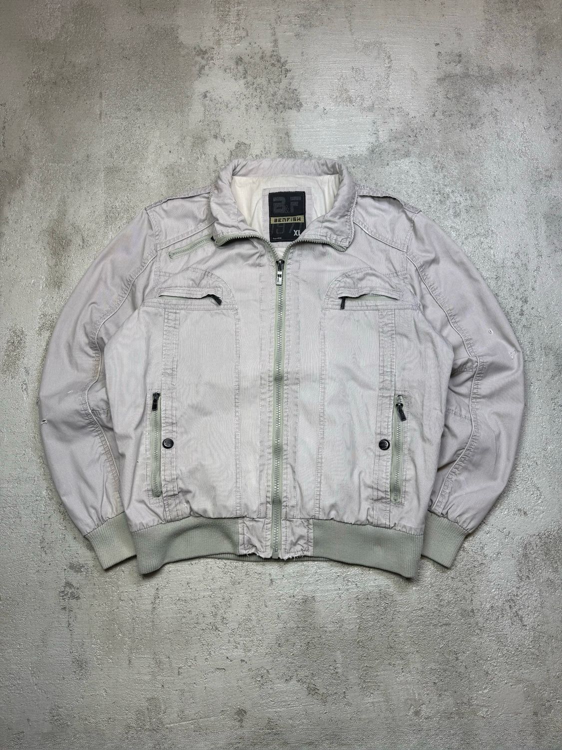 Kurtka Benfish Distress Jacket Light-Gray M