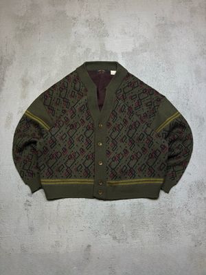 Bluza Forum Moda Patterned Cardigan Dark-Green L