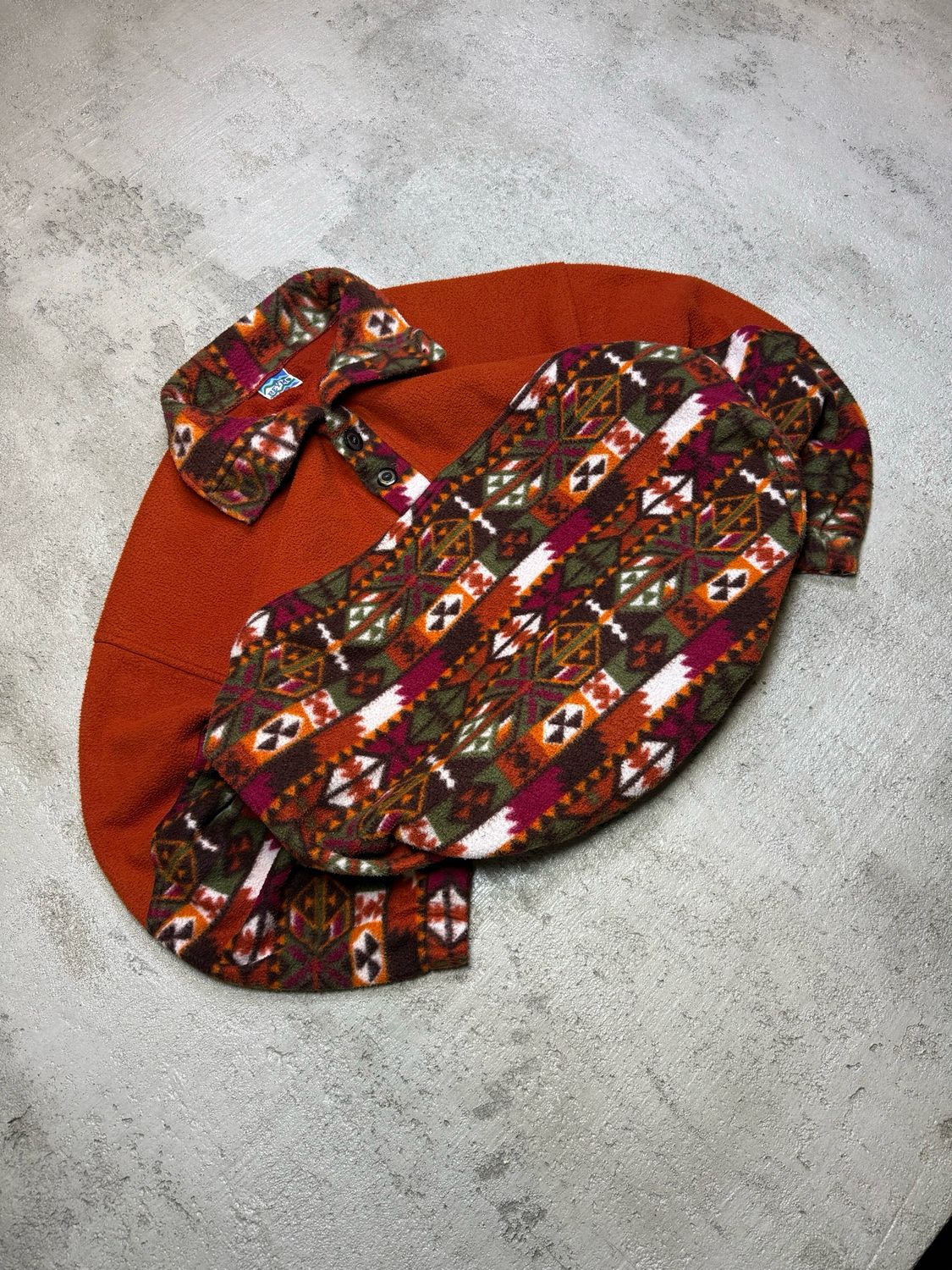 Bluza Reymo Patterned Fleece Orange M