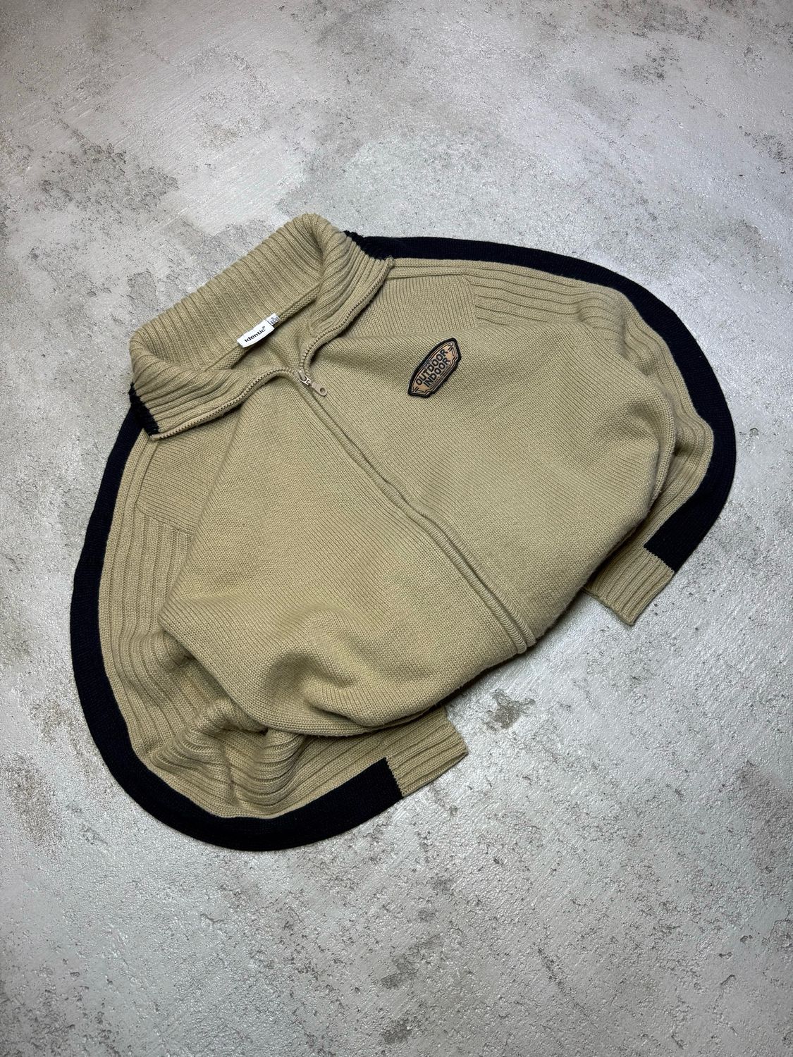 Bluza Identic Outdoor Indoor Zip Sweater Beige M