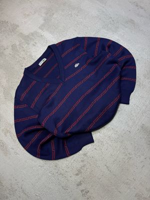 Bluza Lacoste Wh/Croc Re/Stripes Sweater Navy M