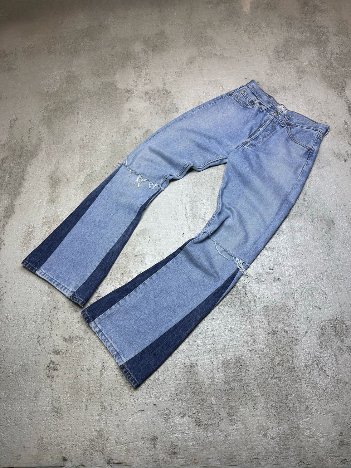 Spodnie Levis 501 28/32 Flared Jeans Blue