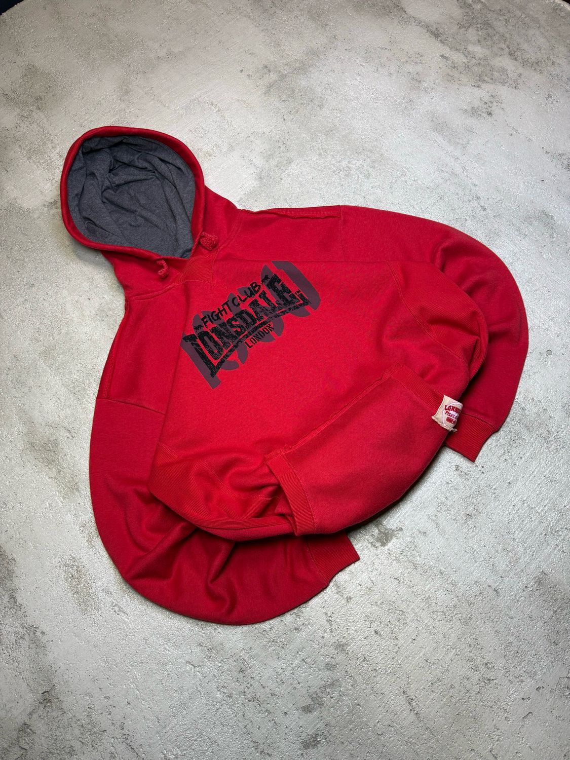 Bluza Lonsdale Fight Club Hoodie Red L