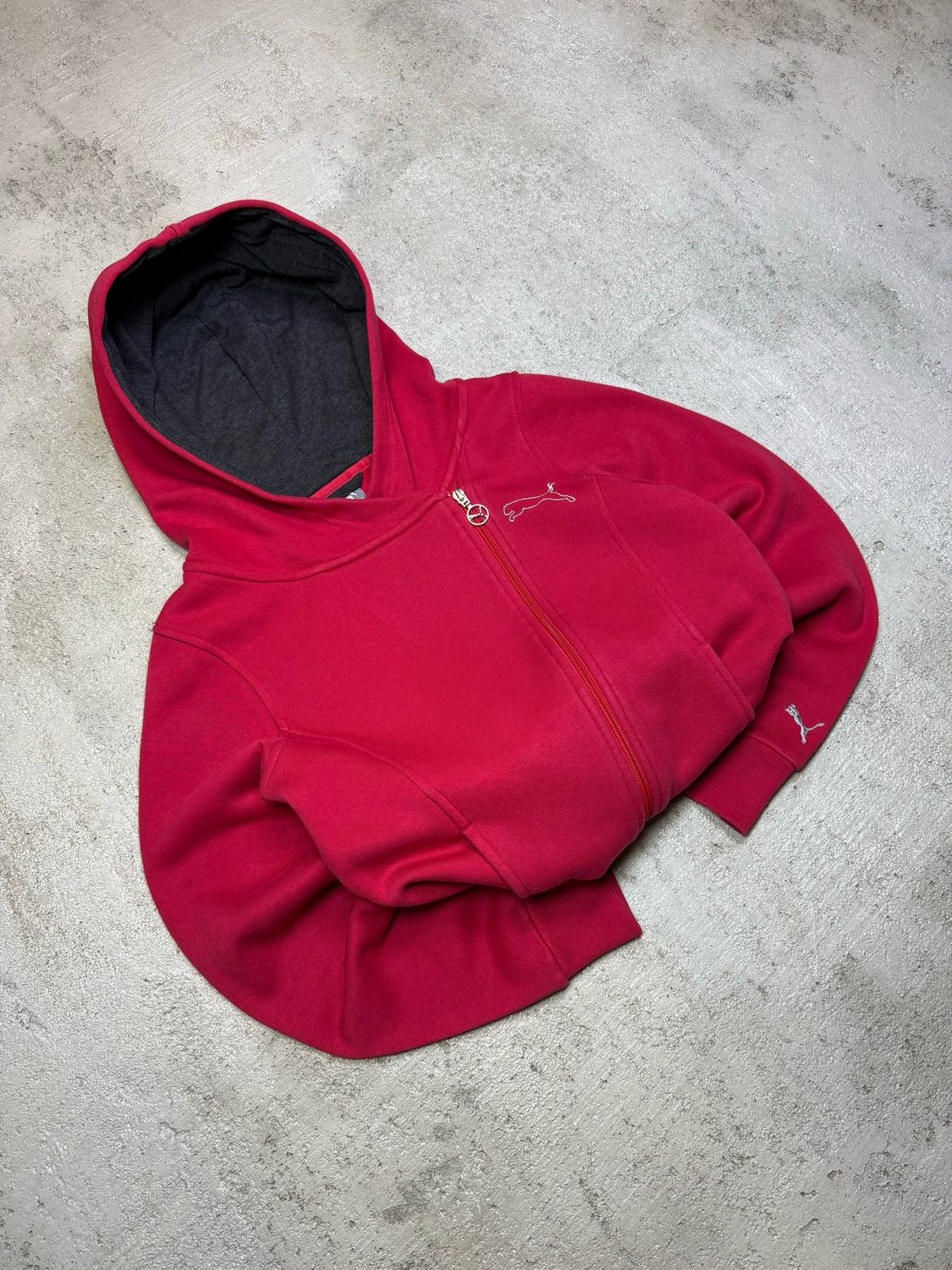 Bluza Puma Diagonal Zip Hoodie Red S