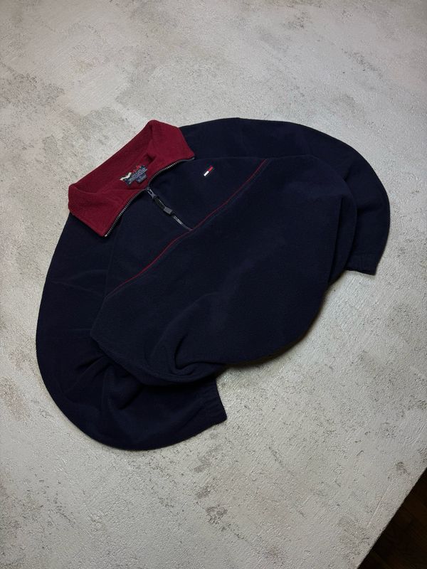 Bluza Tommy Hilfiger Q/Zip Fleece Navy L