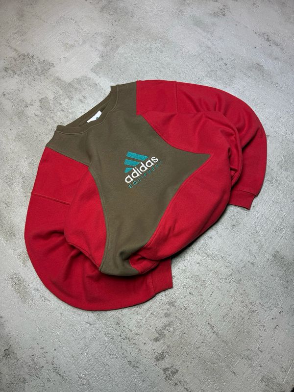 Bluza Adidas EQT Bei/Panel Crewneck Red M