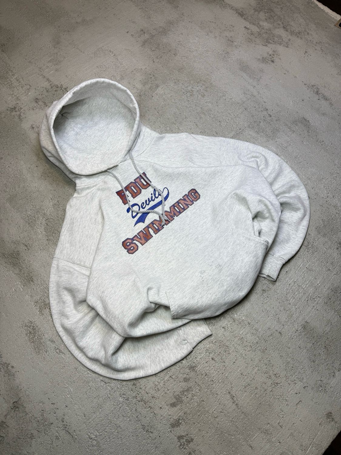 Bluza Hanes FDU Devils Swimming Hoodie Light-Gray L