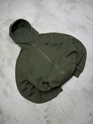 Bluza Nike Green Hoodie Black Swoosh Zip S