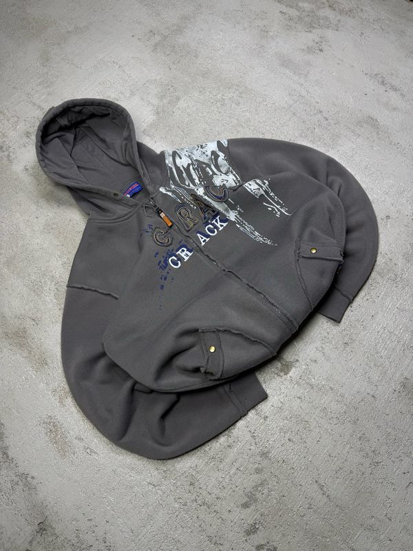 Bluza Crack hoodie Cheval y2k M