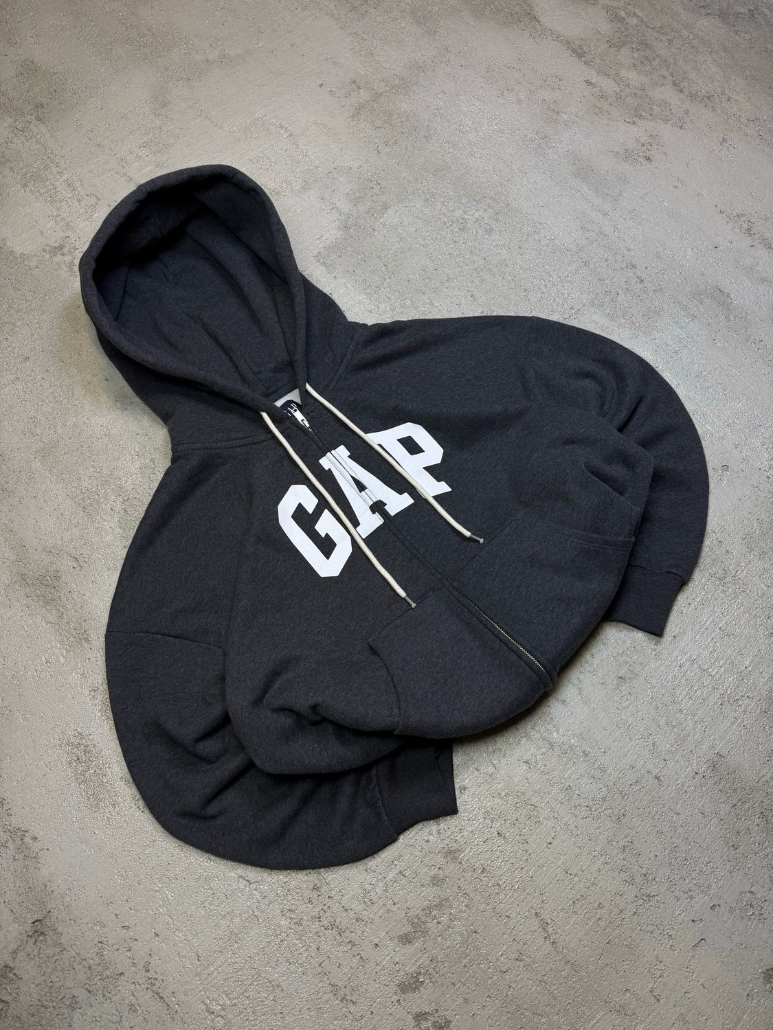 Bluza GAP Wh/Logo Zip Hoodie Dark-Gray L