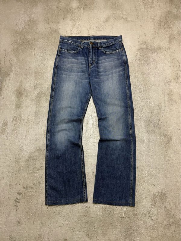 Spodnie Carhartt Flared Low Waist Denim Blue