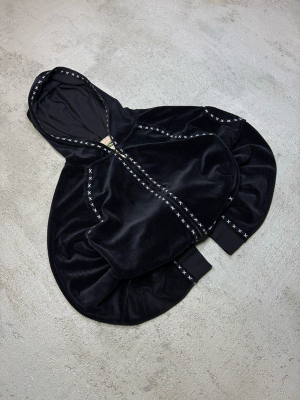 Bluza Leo Roma Velour Hoodie y2k S