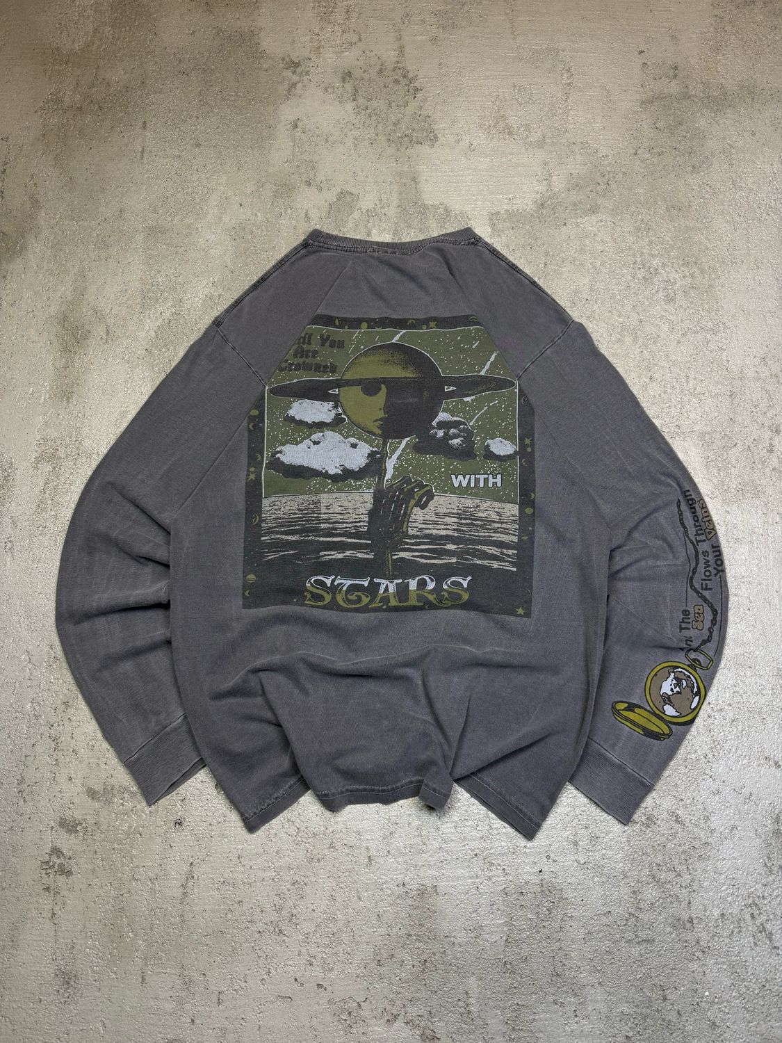 Long Stussy Explorer Longsleeve Grey M