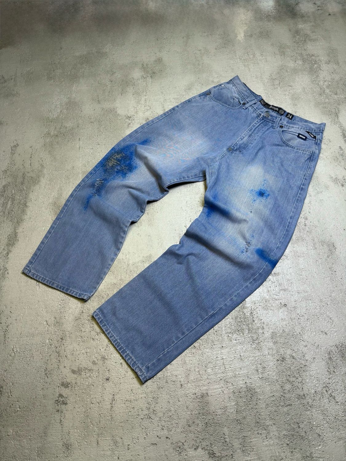 Spodnie Mass Denim Baggy Jeans Light Blue