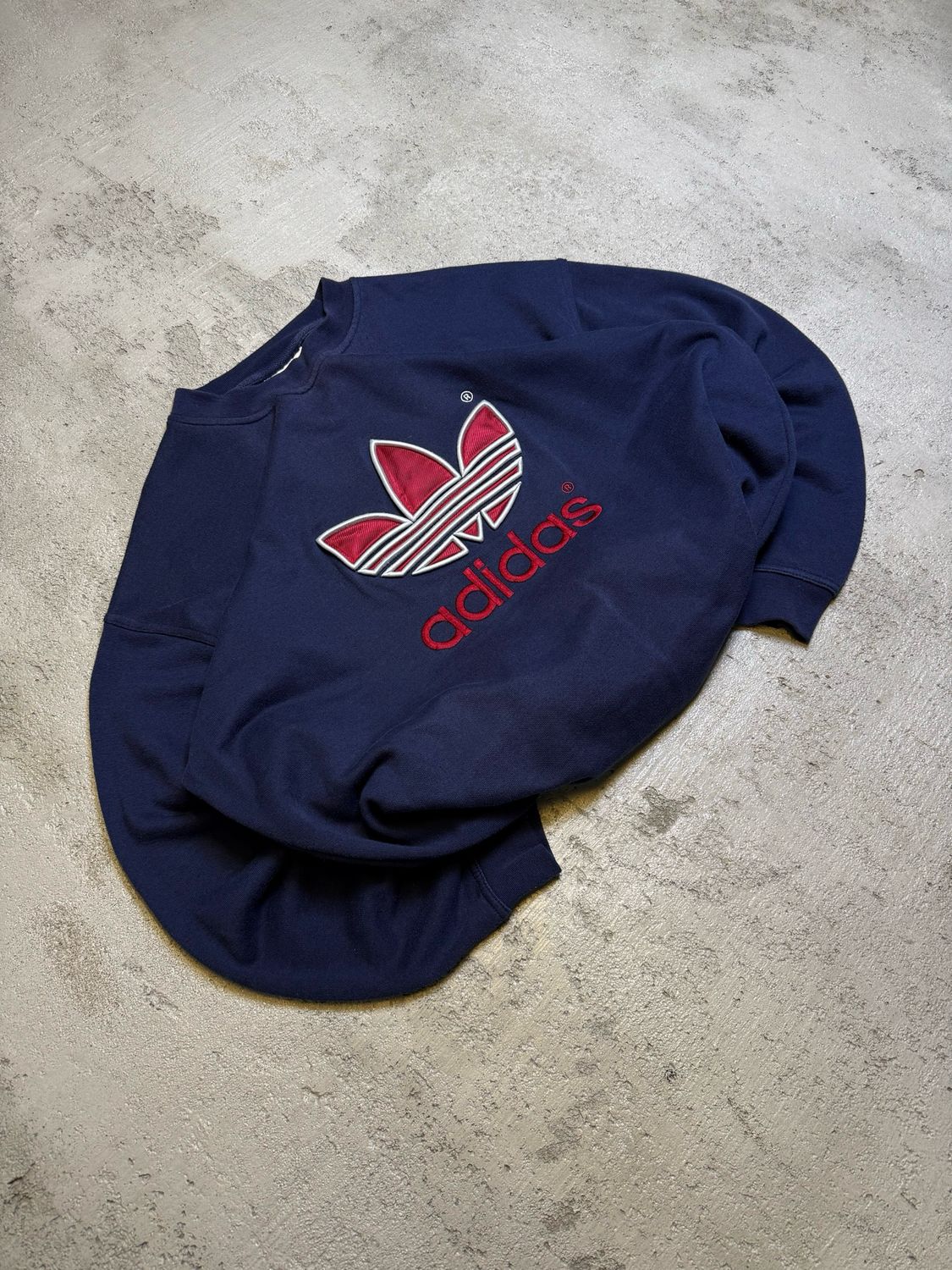 Bluza Adidas Originals Logo Vintage Crewneck Navy L