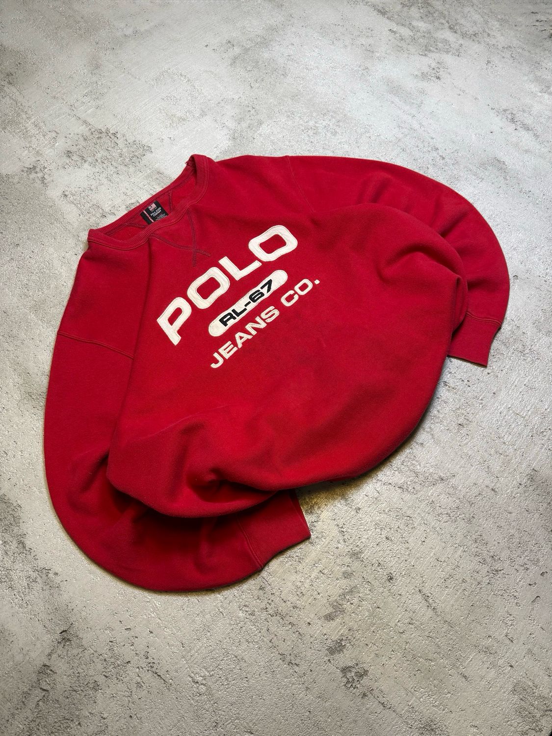 Bluza Ralph Lauren Polo Jeans Crewneck Red XXL