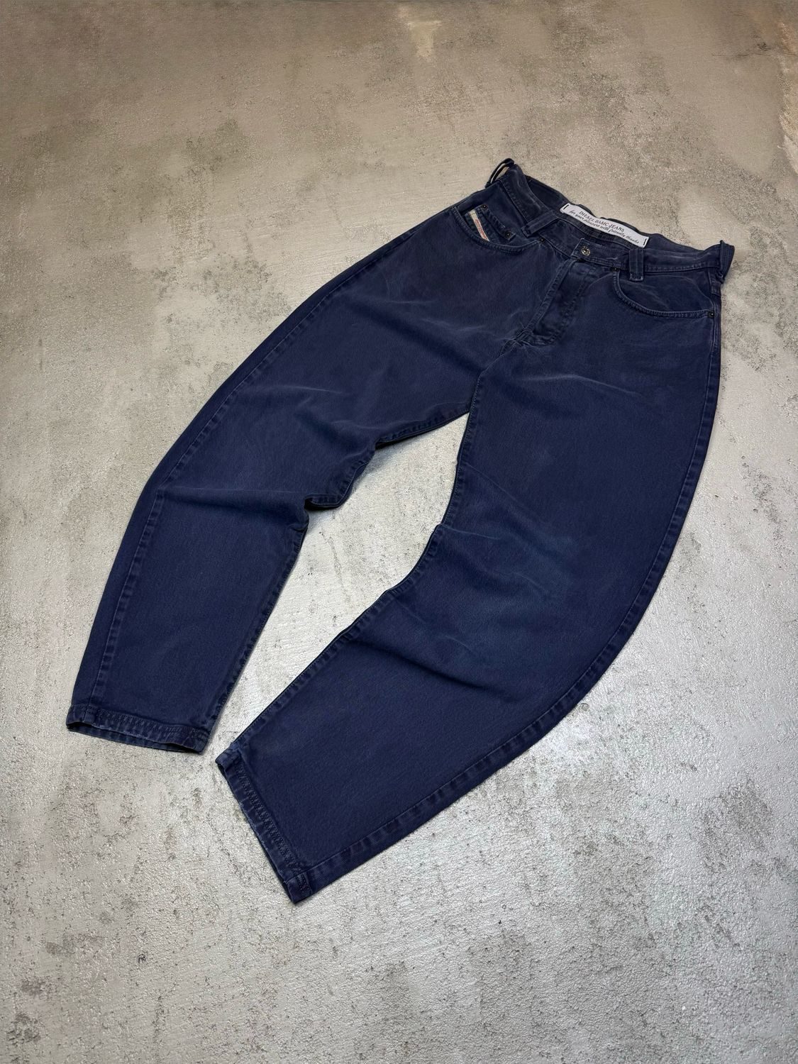 Spodnie Diesel Basic Washed Jeans Navy